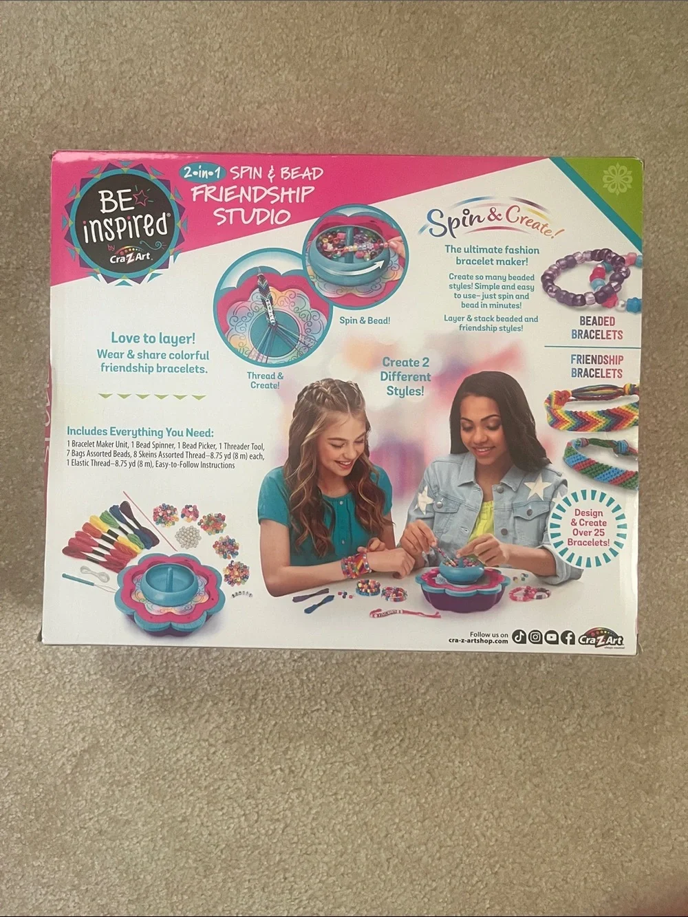 Shimmer ‘n Sparkle 2 in 1 Spin & Bead Bracelet Studio